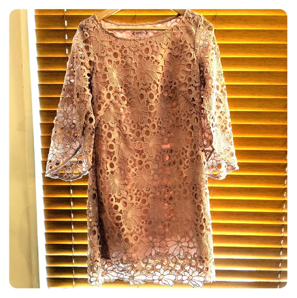 Nanette Lepore Light Pink Lace Dress